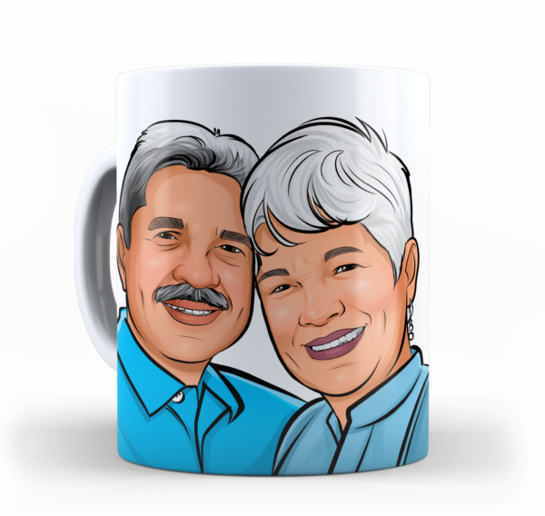Caneca de Cerâmica Com Caricatura - Imagem 4