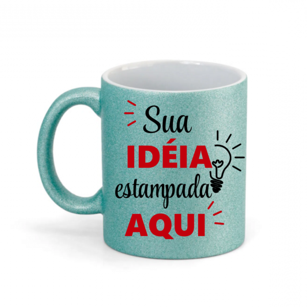 Caneca Cerâmica com Glitter - Imagem 6