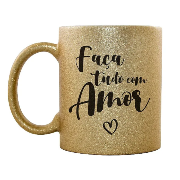Caneca Cerâmica com Glitter - Imagem 4