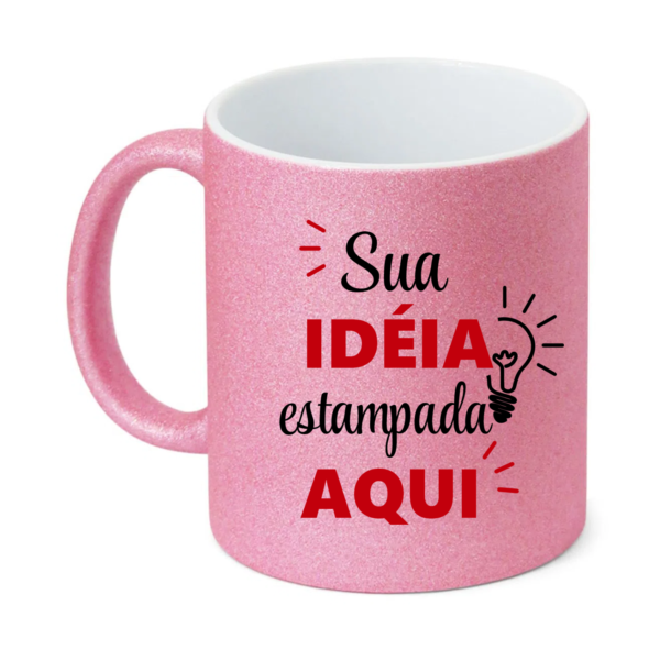 Caneca Cerâmica com Glitter - Imagem 2