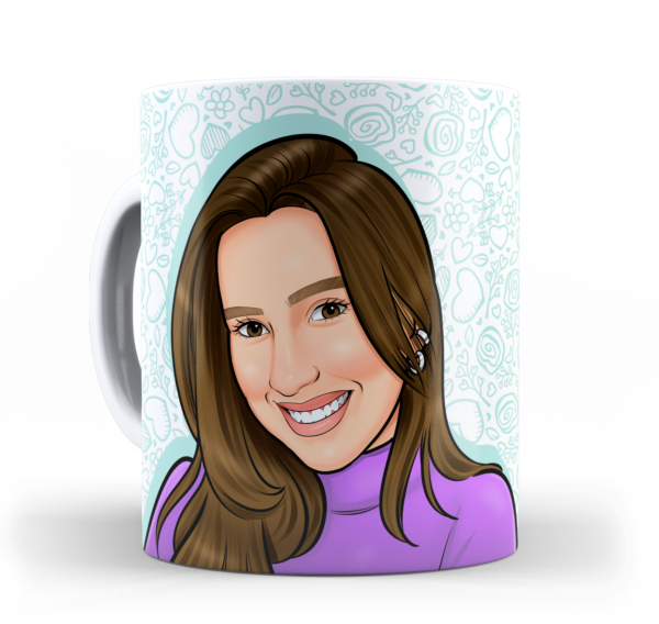 Caneca de Cerâmica Com Caricatura