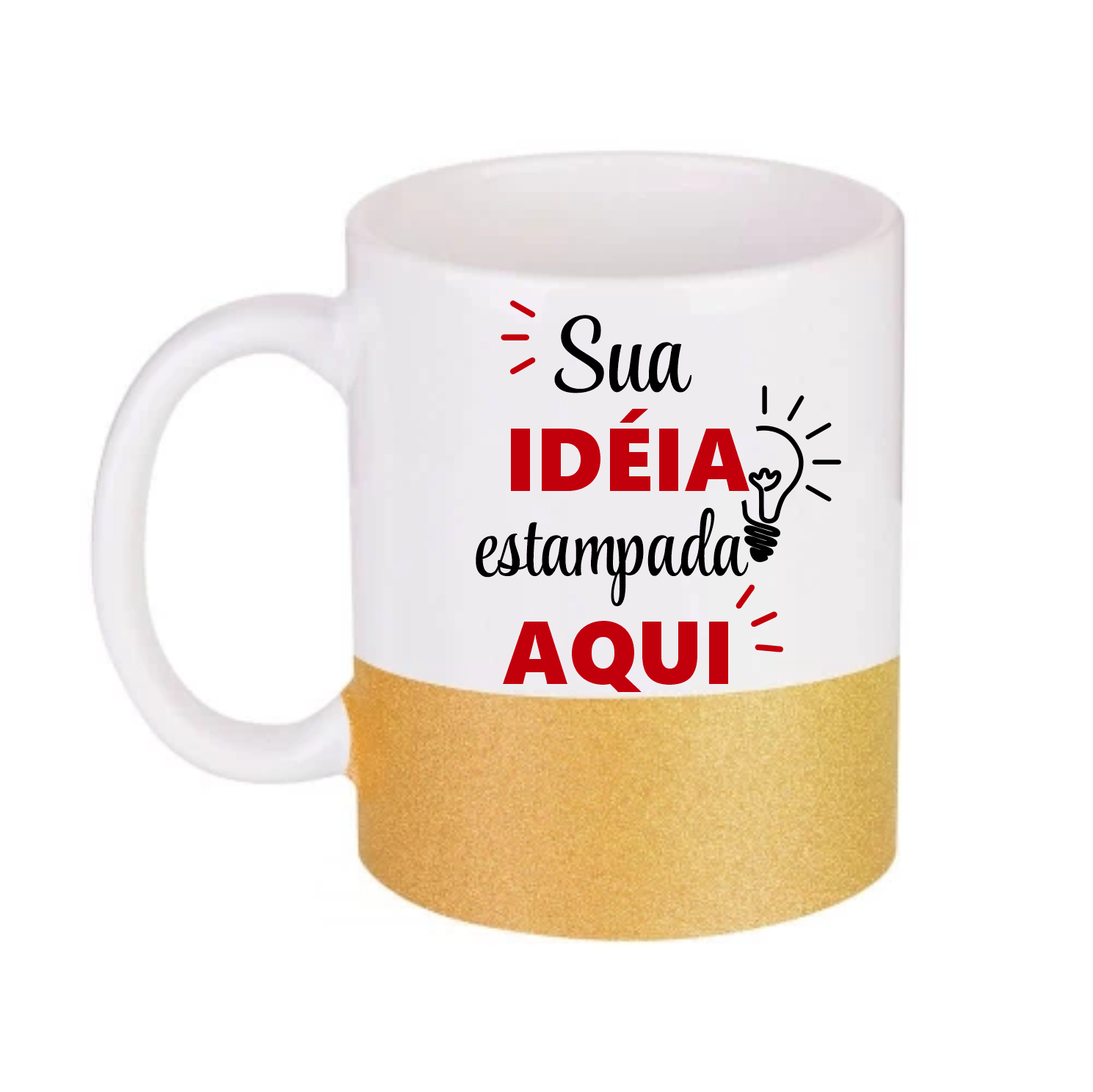 Caneca Personalizada Base Glitter - Imagem 5