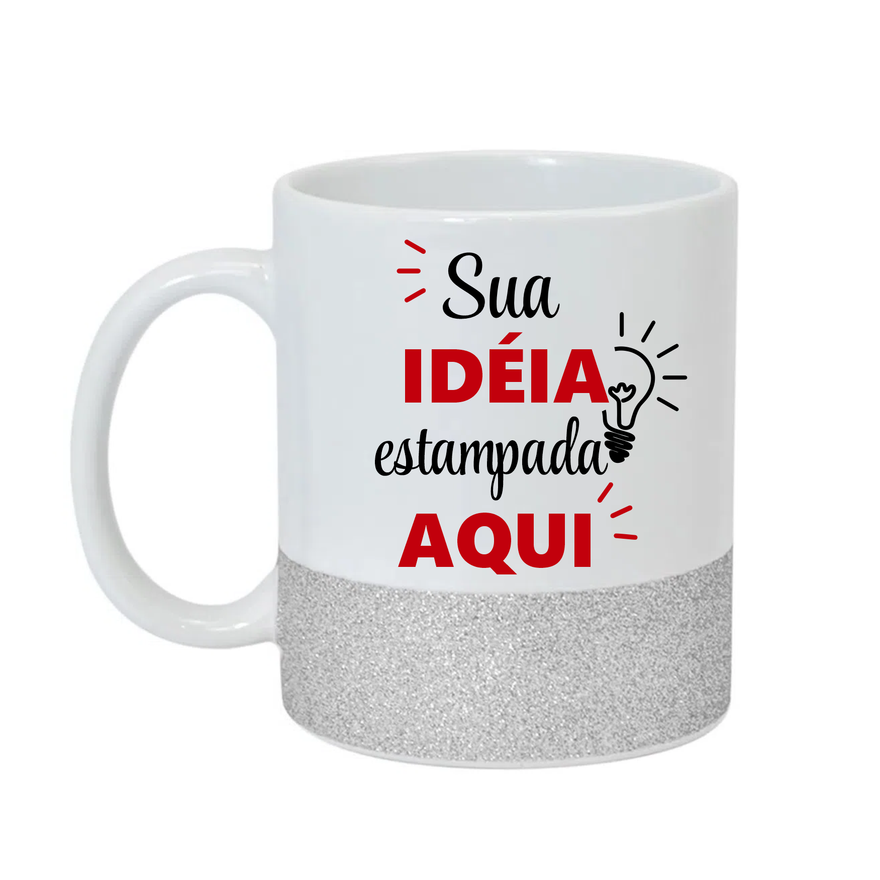 Caneca Personalizada Base Glitter