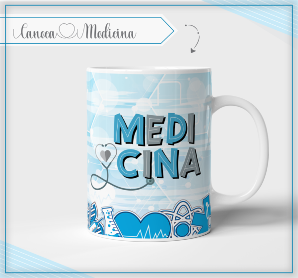 Caneca Cerâmica - Medicina (azul)