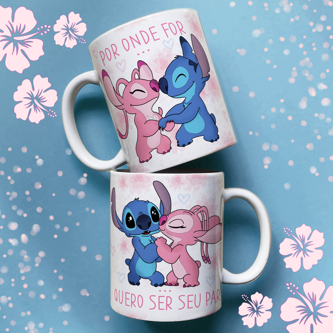 Caneca Cerâmica - Stitch e Angel Ct (7)