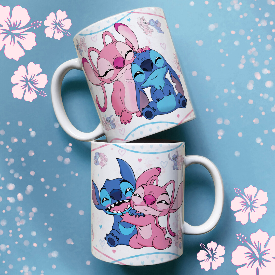 Caneca Cerâmica - Stitch e Angel Ct (8)