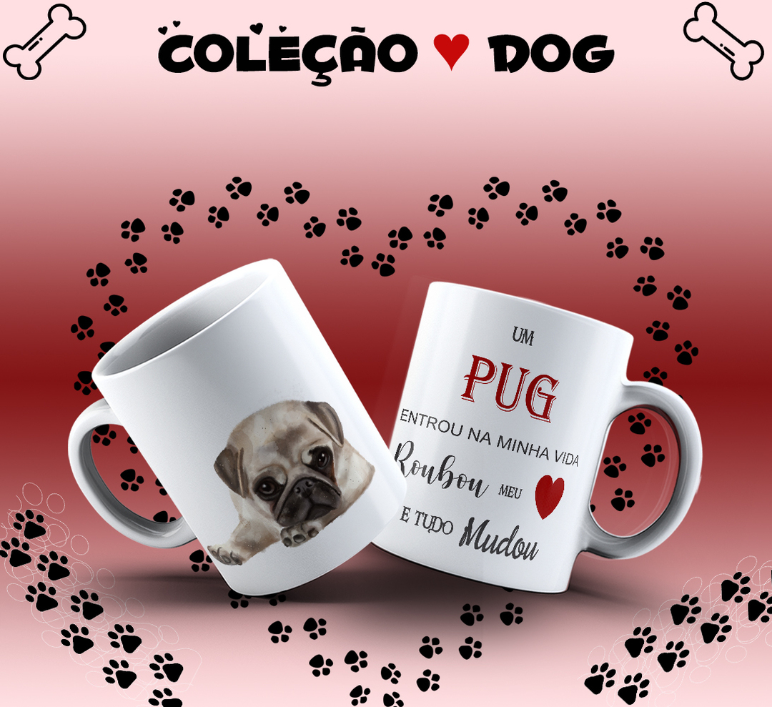 Canecas Pets - Pug