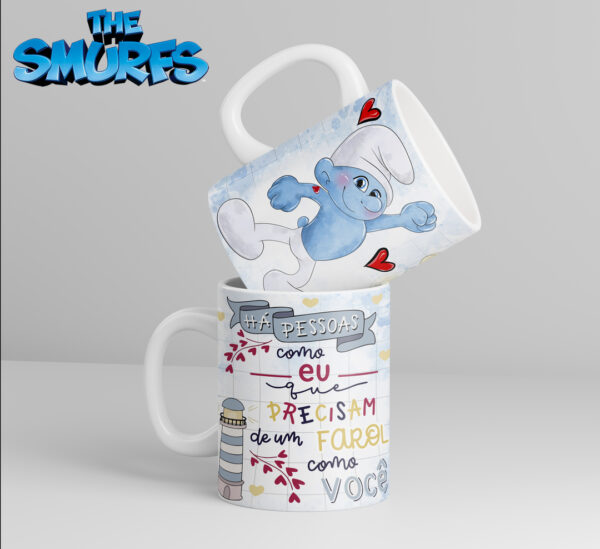 Caneca Cerâmica - Smurfs
