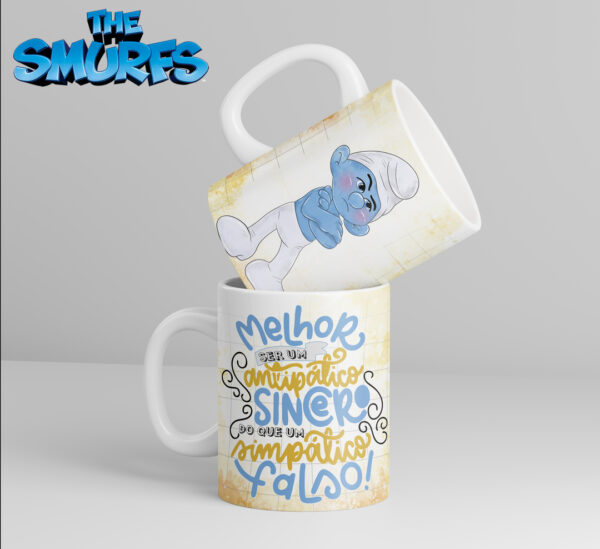 Caneca Cerâmica - Smurfs