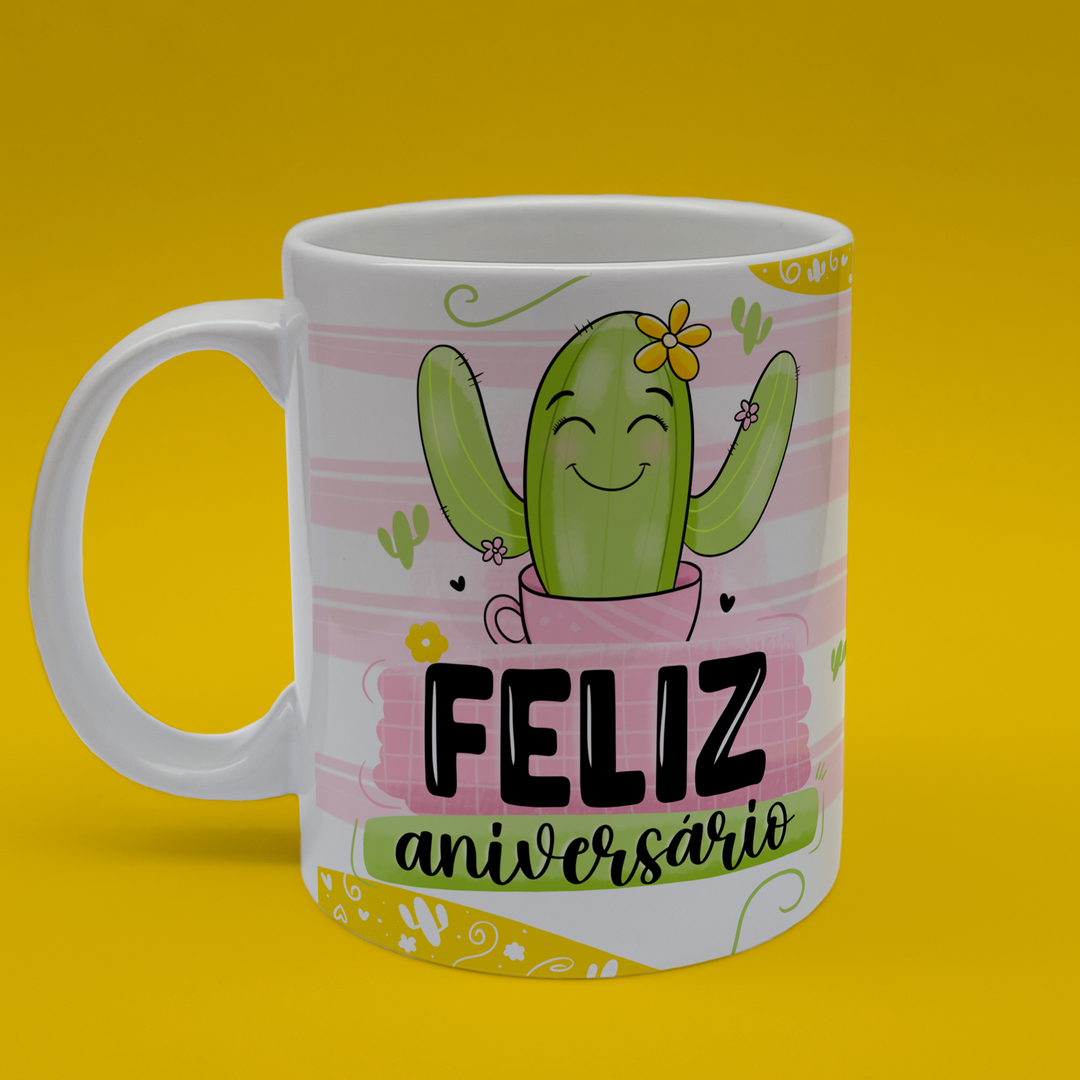 Caneca Cerâmica - Aniversário