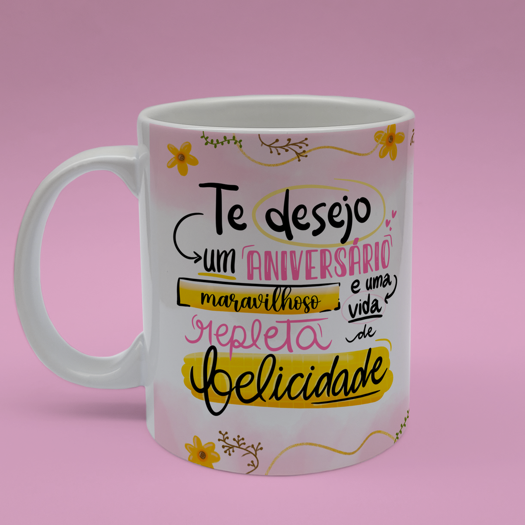 Caneca Cerâmica - Aniversário
