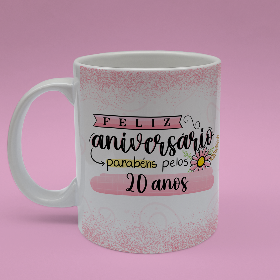 Caneca Cerâmica - Aniversário