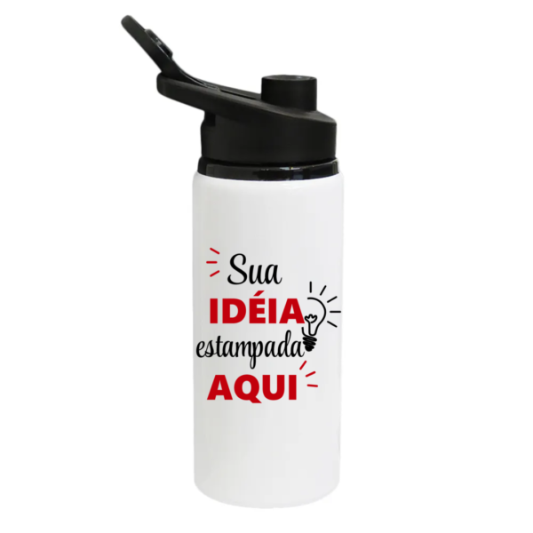 Squeeze Alumínio brilhante 600ml Branca - Image 2